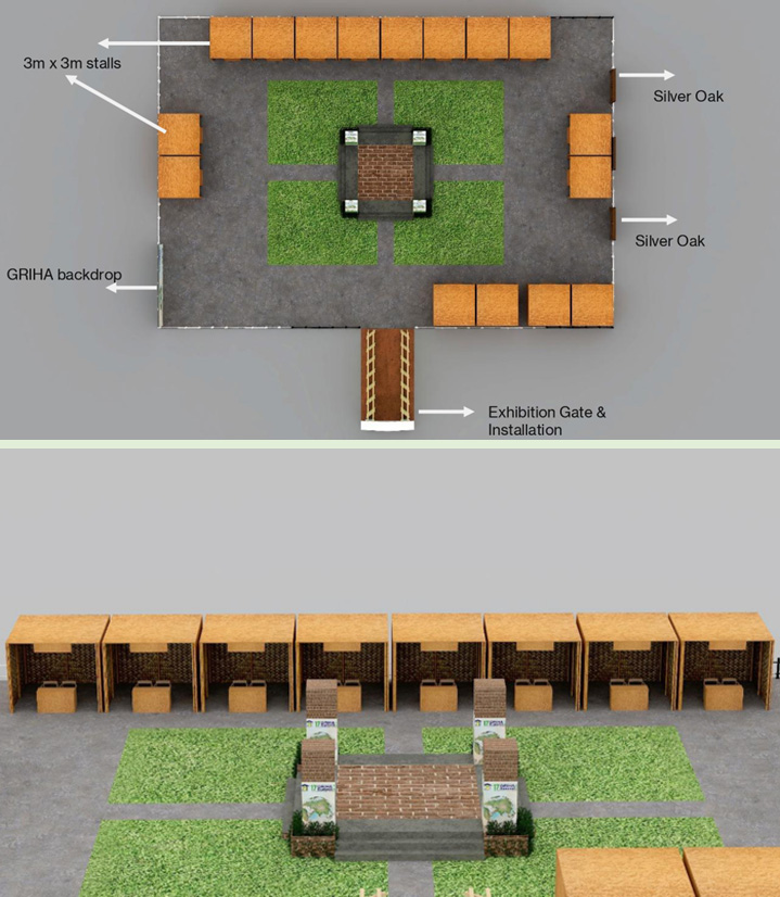 18th GRIHA Summit Exhibition Layout Plan